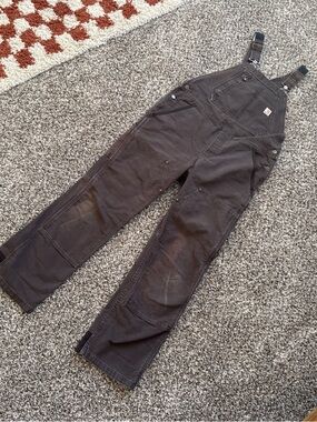 Carhartt Brown Women's Double Knee Overalls